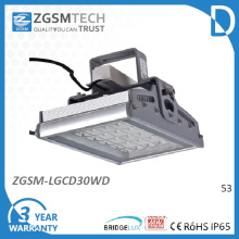 30W Tempered Glass IP65 LED High Bay Light Fixture